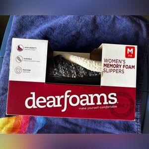Dearfoam Fuzzy Sherpa Slippers